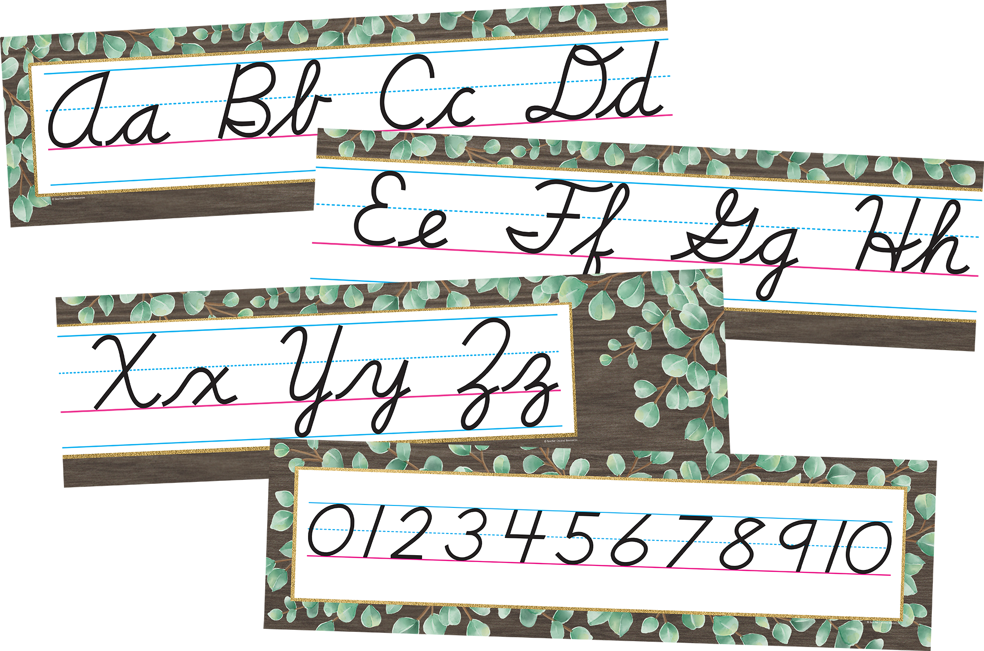 Eucalyptus Cursive Mini Bulletin Board