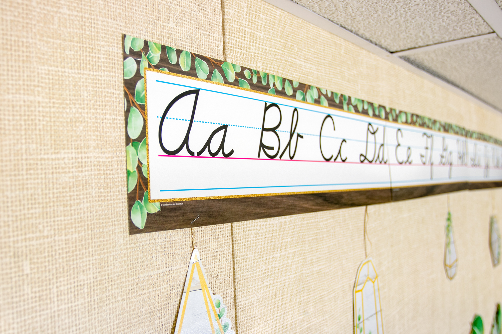 Eucalyptus Cursive Mini Bulletin Board