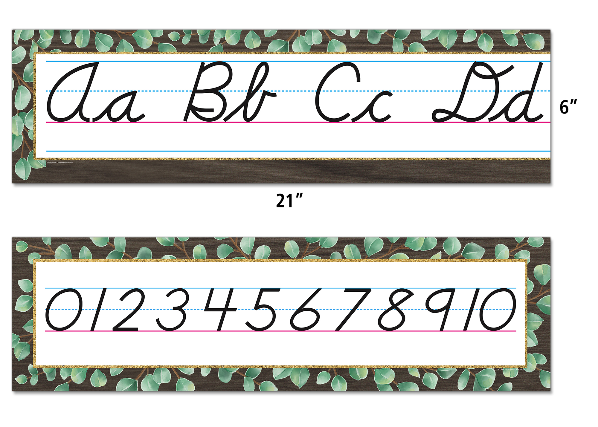 Eucalyptus Cursive Mini Bulletin Board