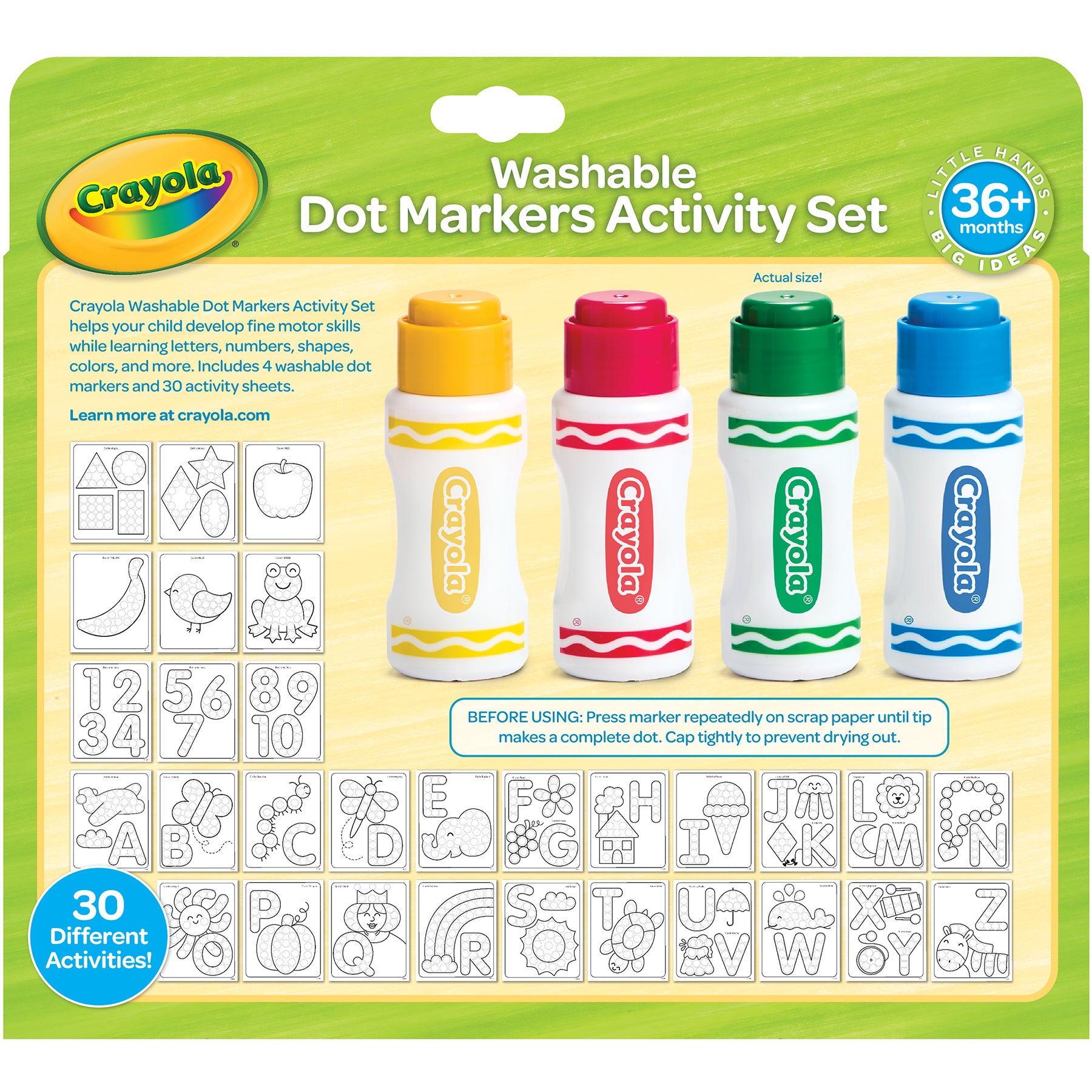 Washable Dot Markers Activity Set
