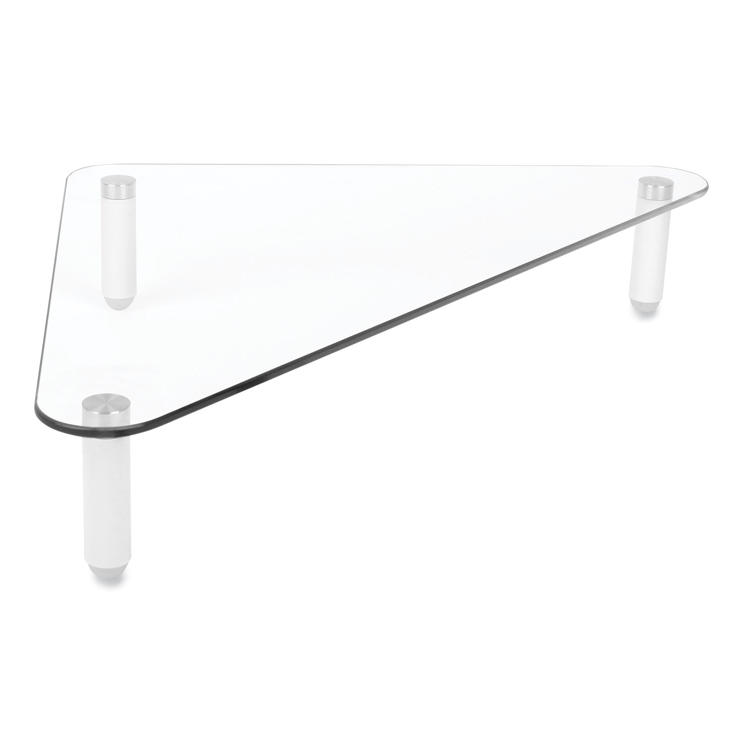 40 lb Load Capacity - 3.25" Height x 19.70" Width - Tempered Glass - Clear