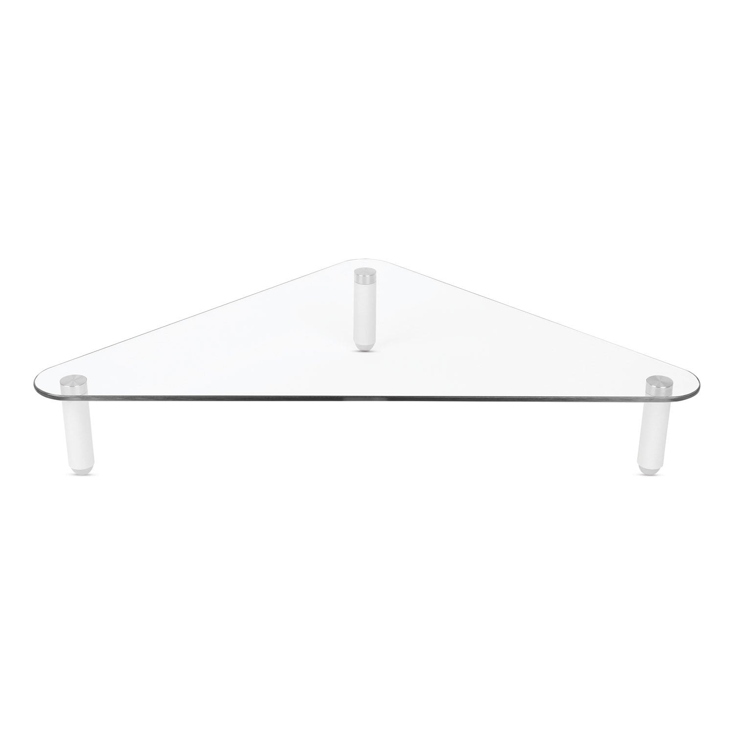 40 lb Load Capacity - 3.25" Height x 19.70" Width - Tempered Glass - Clear