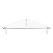 40 lb Load Capacity - 3.25" Height x 19.70" Width - Tempered Glass - Clear
