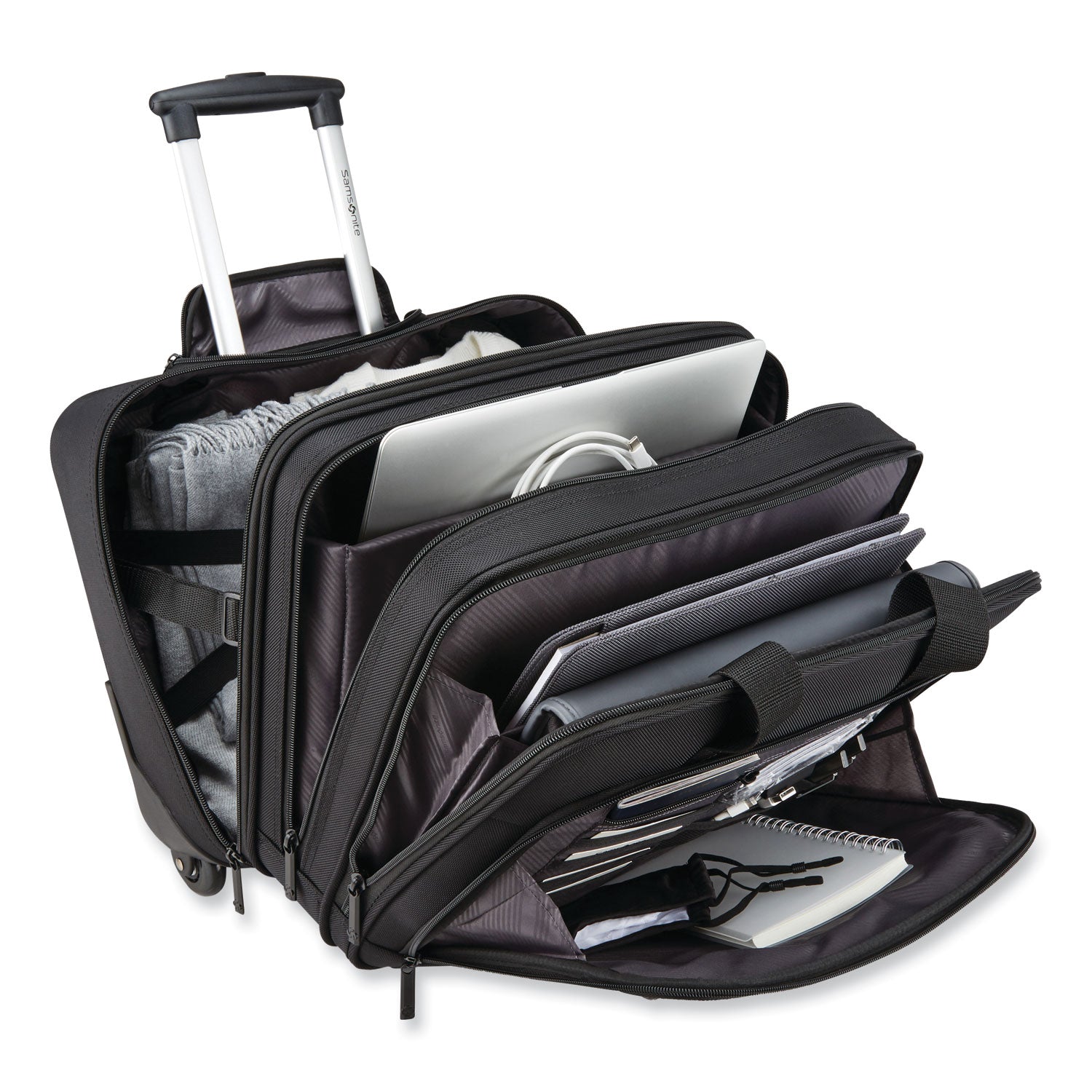 Samsonite Classic Business 2.0 Travel/Luggage Case (Briefcase) for 15.6" Travel, Notebook, Document, Accessories - Black