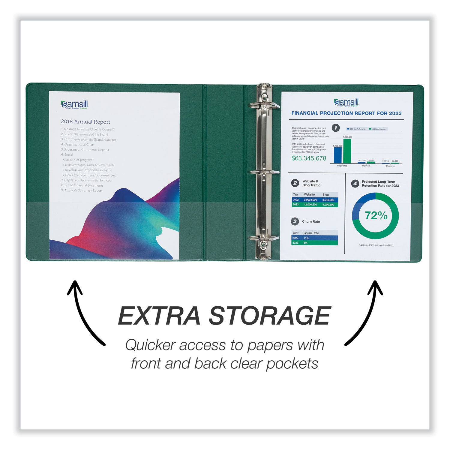 Samsill Durable View Ring Binder