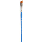 Select Artiste Angle Shader Brush, Synthetic Bristles, Short Handle Mixed Media Paintbrush, Jewel Blue, Size 3/8 inch, 1 Count