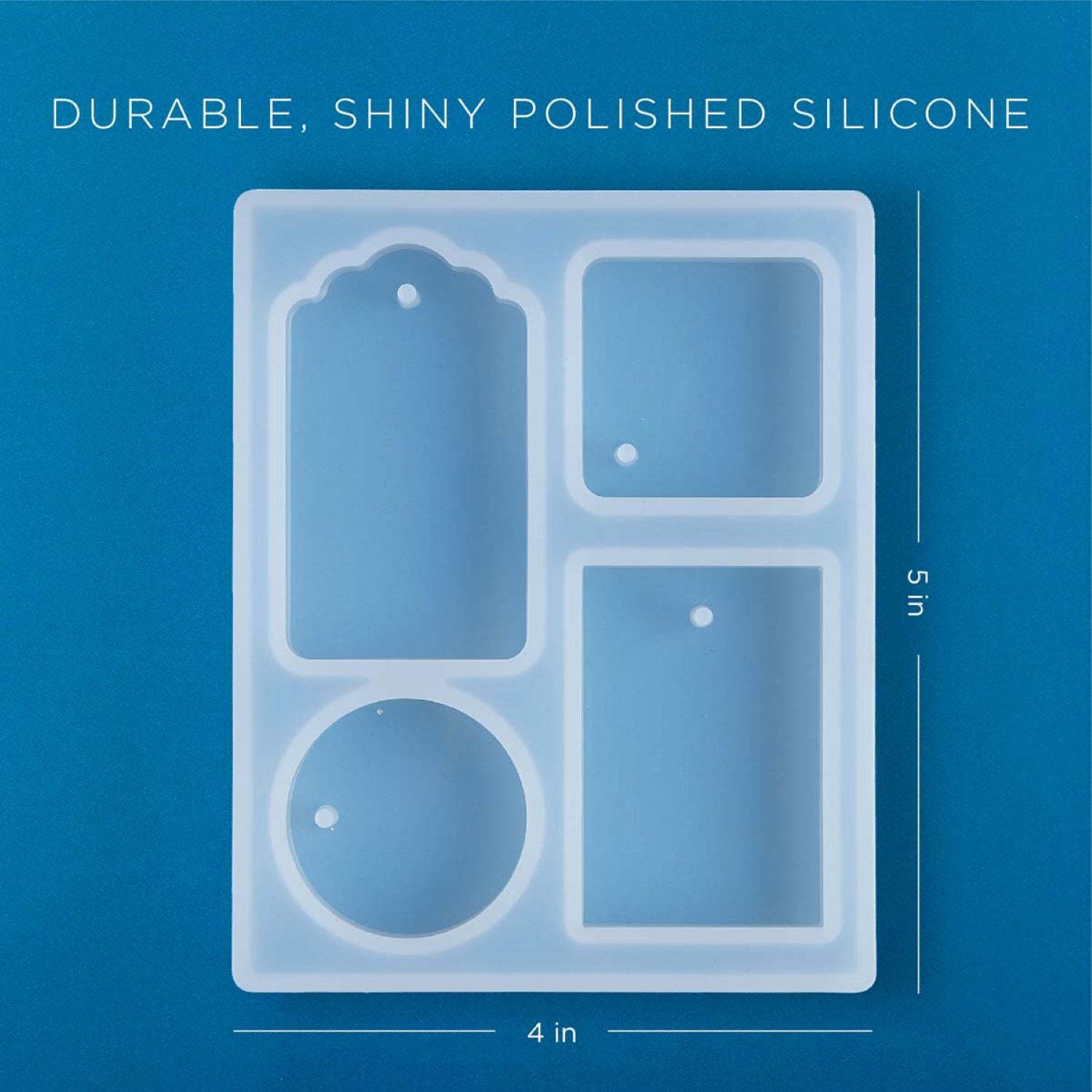 Silicone Resin Mold, Tags, 1-Piece