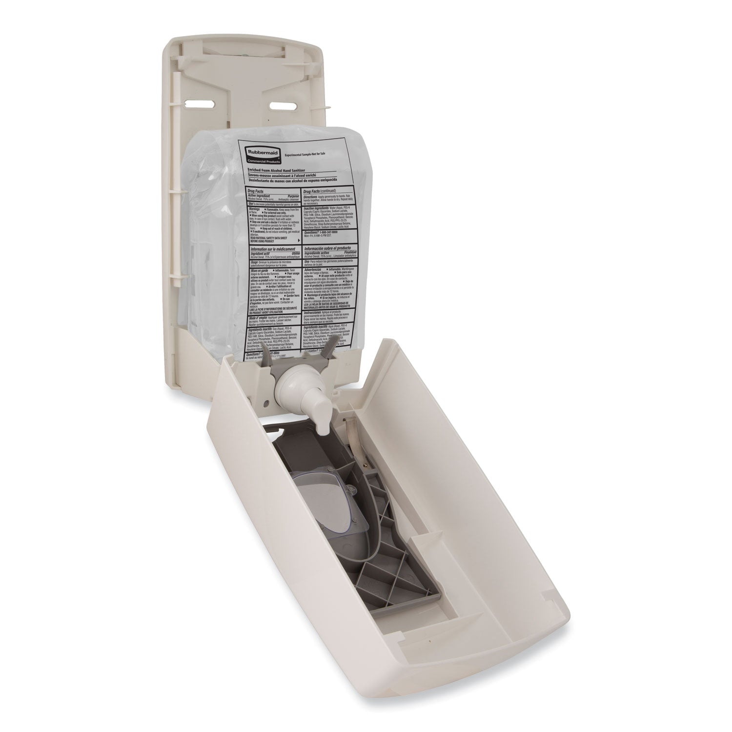 AutoFoam Refill With Alcohol Foam Hand Sanitizer, Clear, 1,000 mL, Fragrance-Free, 4/Carton