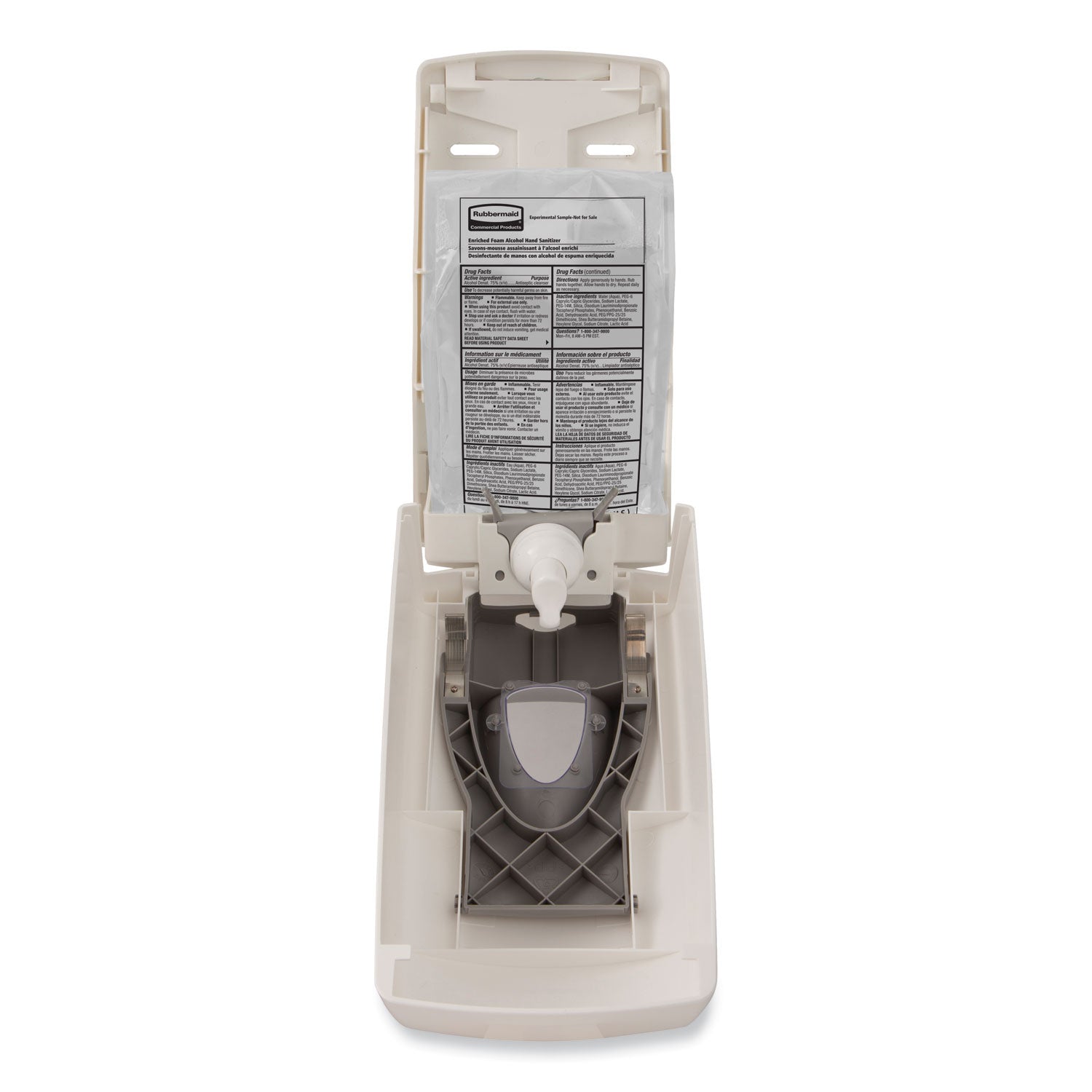AutoFoam Refill With Alcohol Foam Hand Sanitizer, Clear, 1,000 mL, Fragrance-Free, 4/Carton