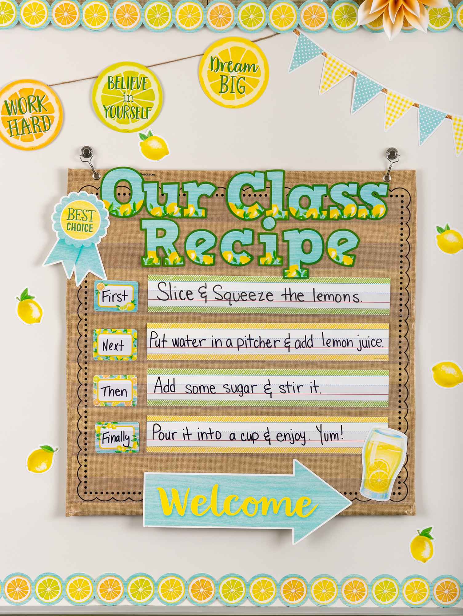 Lemon Zest Bold Block 4" Letters Combo Pack