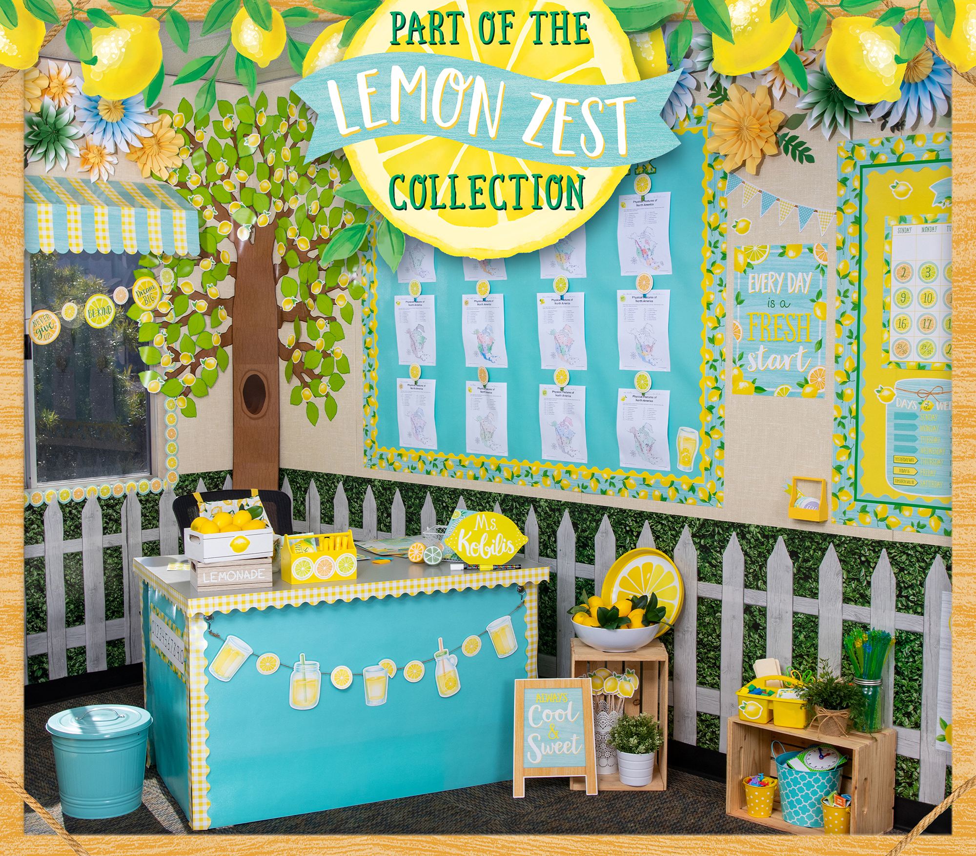 Lemon Zest Bold Block 4" Letters Combo Pack