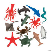 Pvc Ocean Animals - 12 Pieces