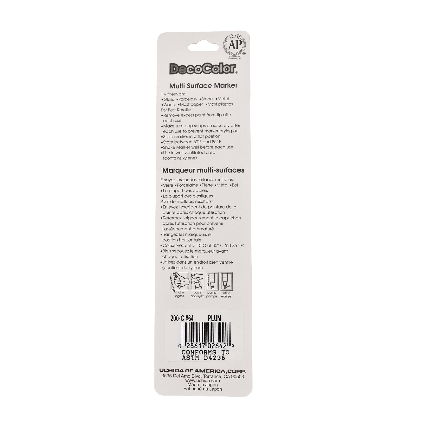 DecoColor® Paint Marker, Fine, 200-S, Plum #64