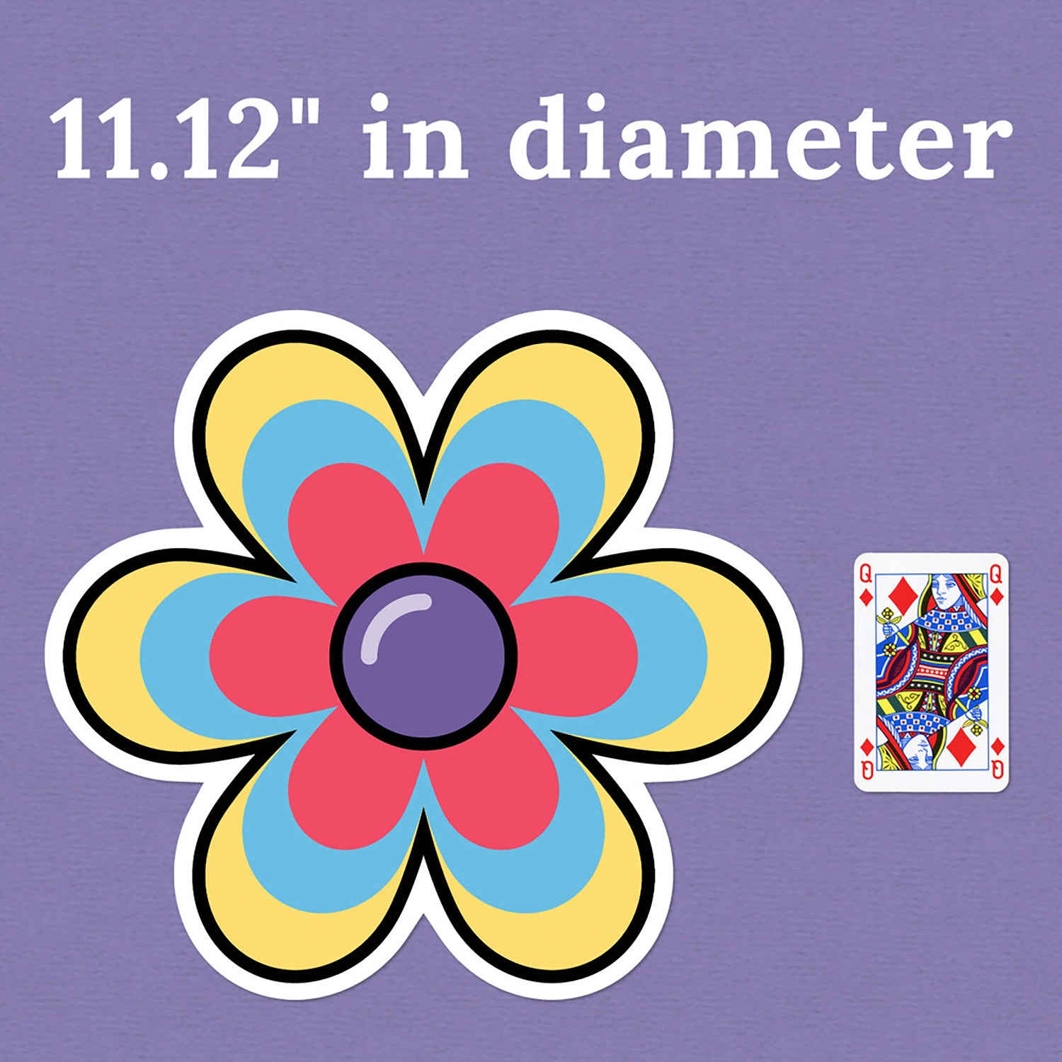 Happily Ever Elementary Retro Remix Jumbo Flowers Cutouts, Pack of 12