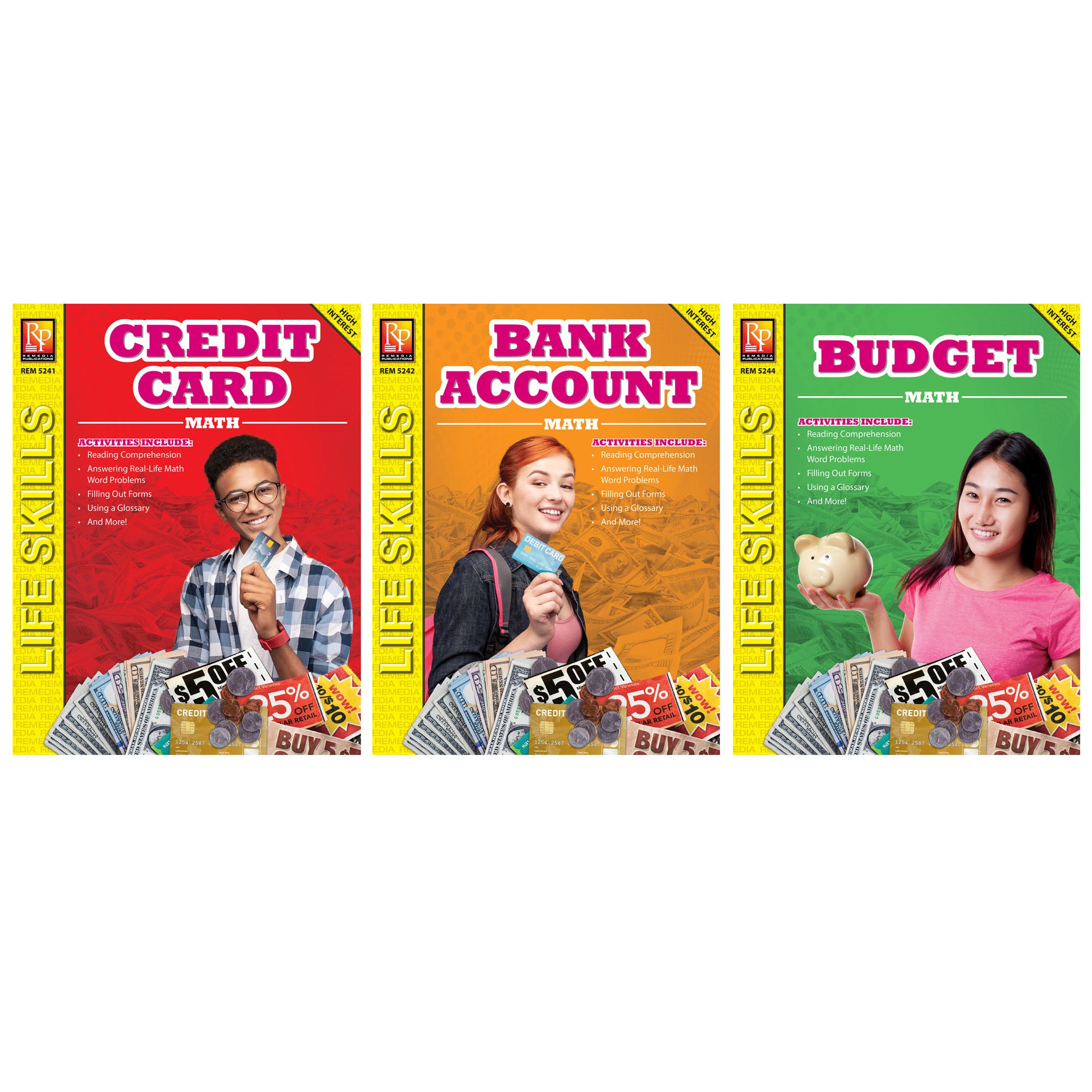 Life Skills Math Series, Set of 5