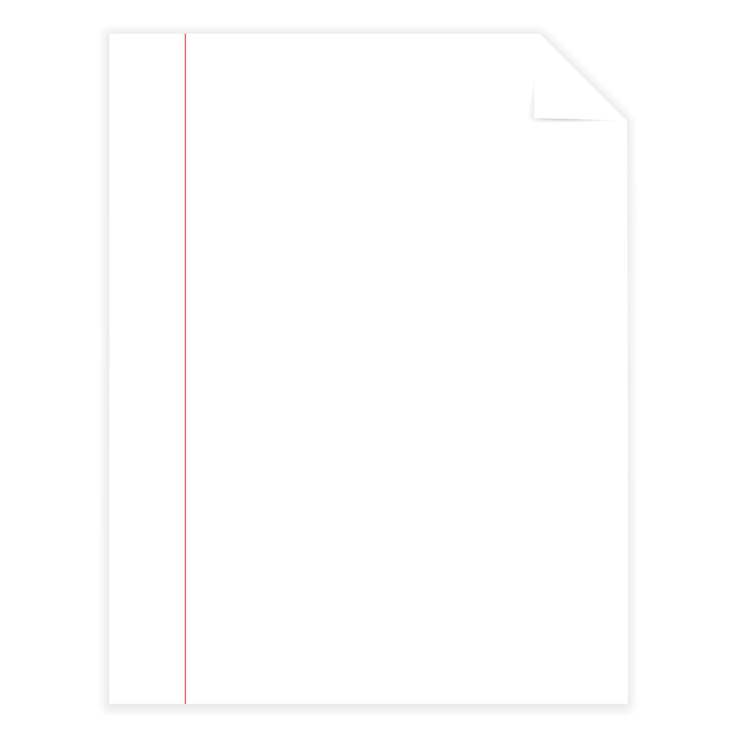 Southworth 25% Cotton Business Paper - Red Ruled - Letter - 8 1/2" x 11" - 20 lb Basis Weight - Wove - Watermarked, Acid-free, Date-coded, Lignin-free - White - 1 Box