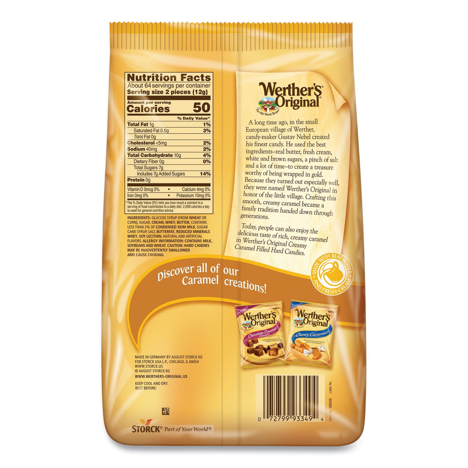 Hard Candies, Caramel, 27 oz Bag