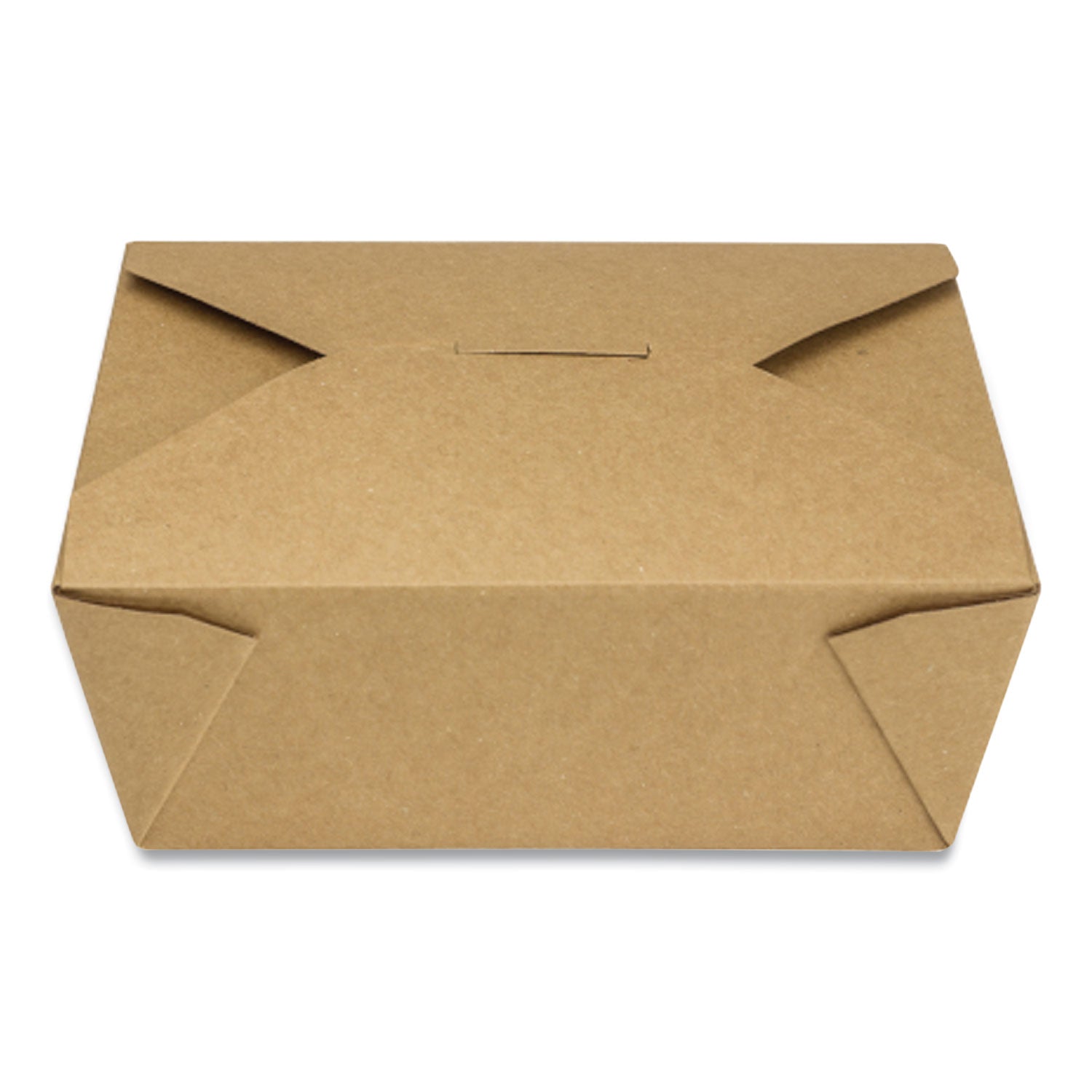 Reclosable Kraft Take-Out Box, 48 oz, Brown, Paper, 300/Carton