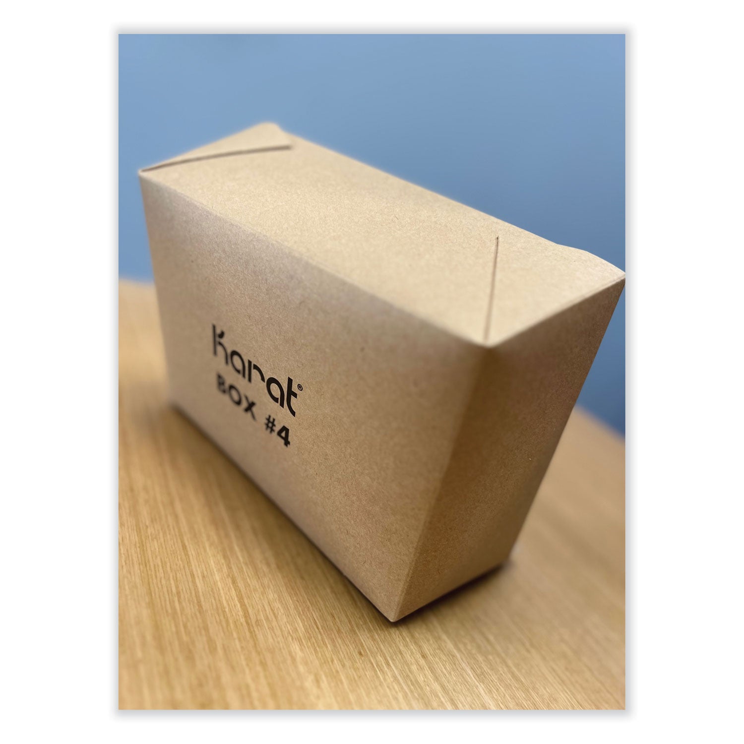 Reclosable Kraft Take-Out Box, 110 oz, Brown, Paper, 160/Carton