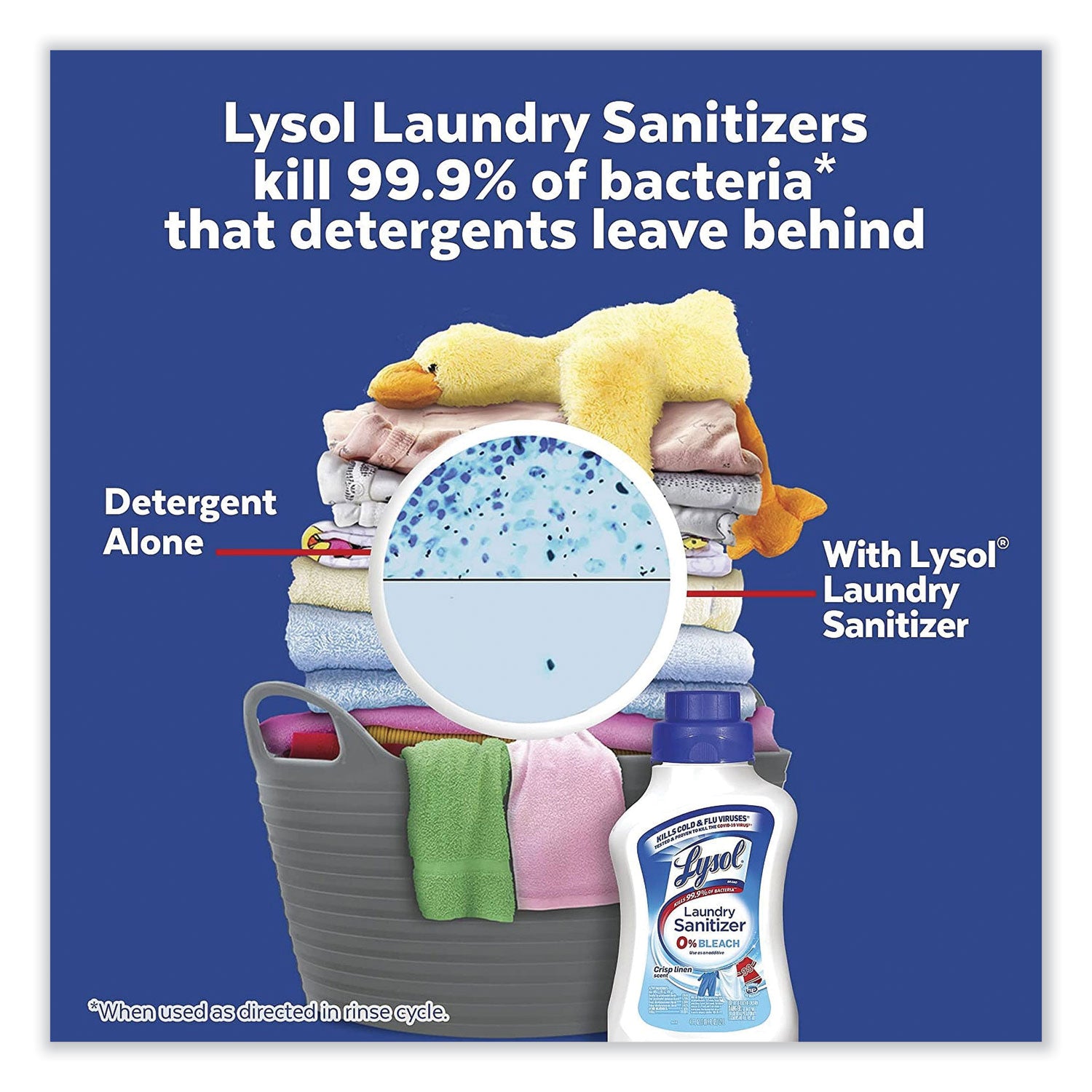 90 fl oz (2.8 quart) - Crisp Linen Scent - Blue - 1 Each