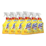 Lysol Lemon All Purpose Cleaner - Ready-To-Use - 32 fl oz (1 quart) - Lemon Breeze Scent - Recommended For: Bacteria Remover, Grease Remover - Deodorize, Disinfectant - Yellow - 12 / Carton