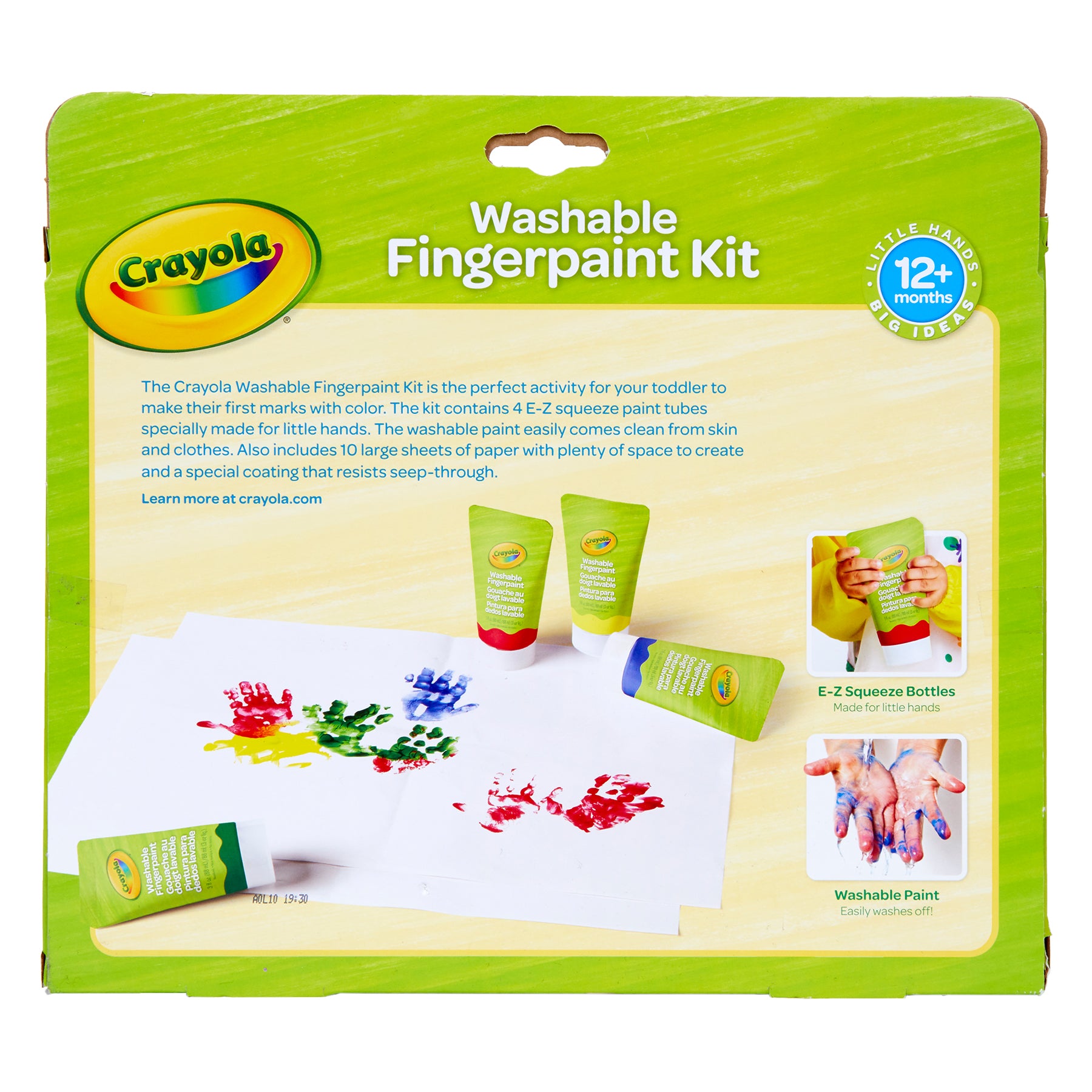 Washable Fingerpaint Kit