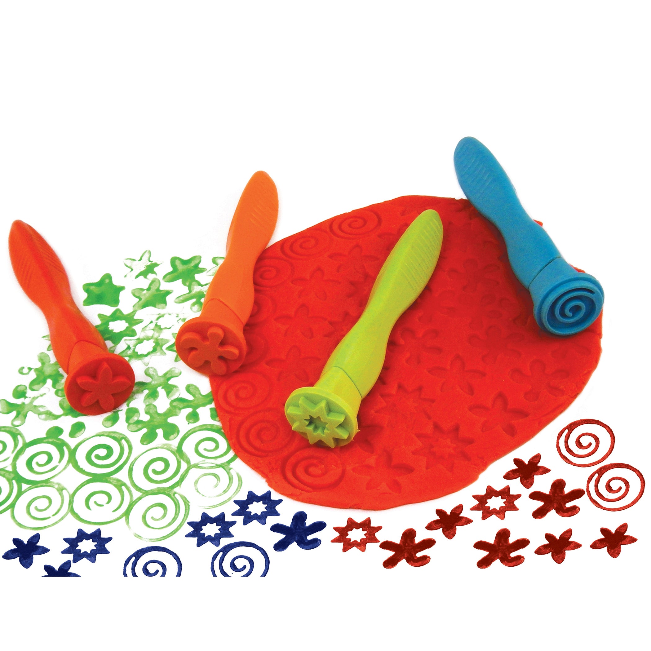 Triangle Grip Stampers - Patterns - Set of 4