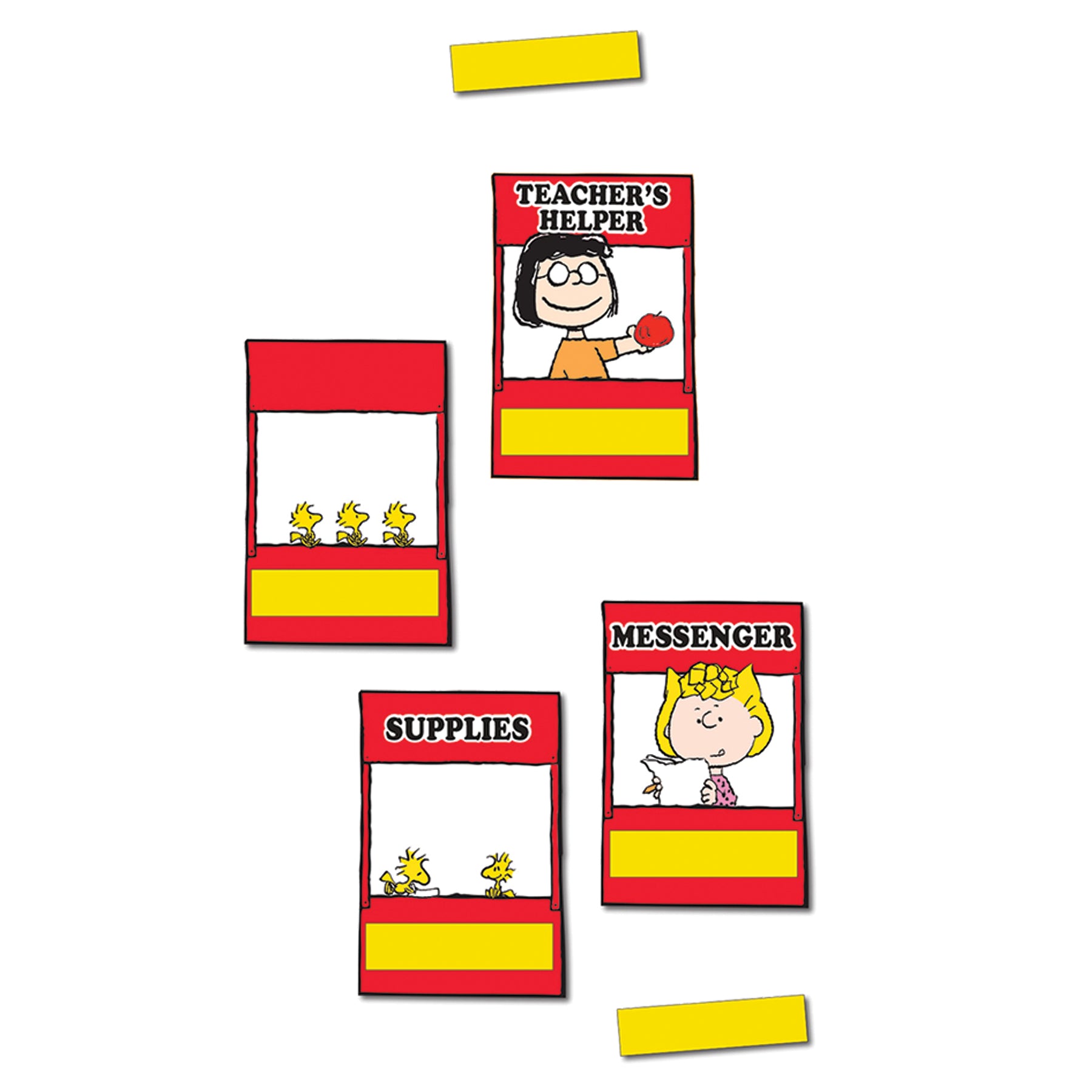 Peanuts® Class Jobs Mini Bulletin Board Set, 47 Pieces