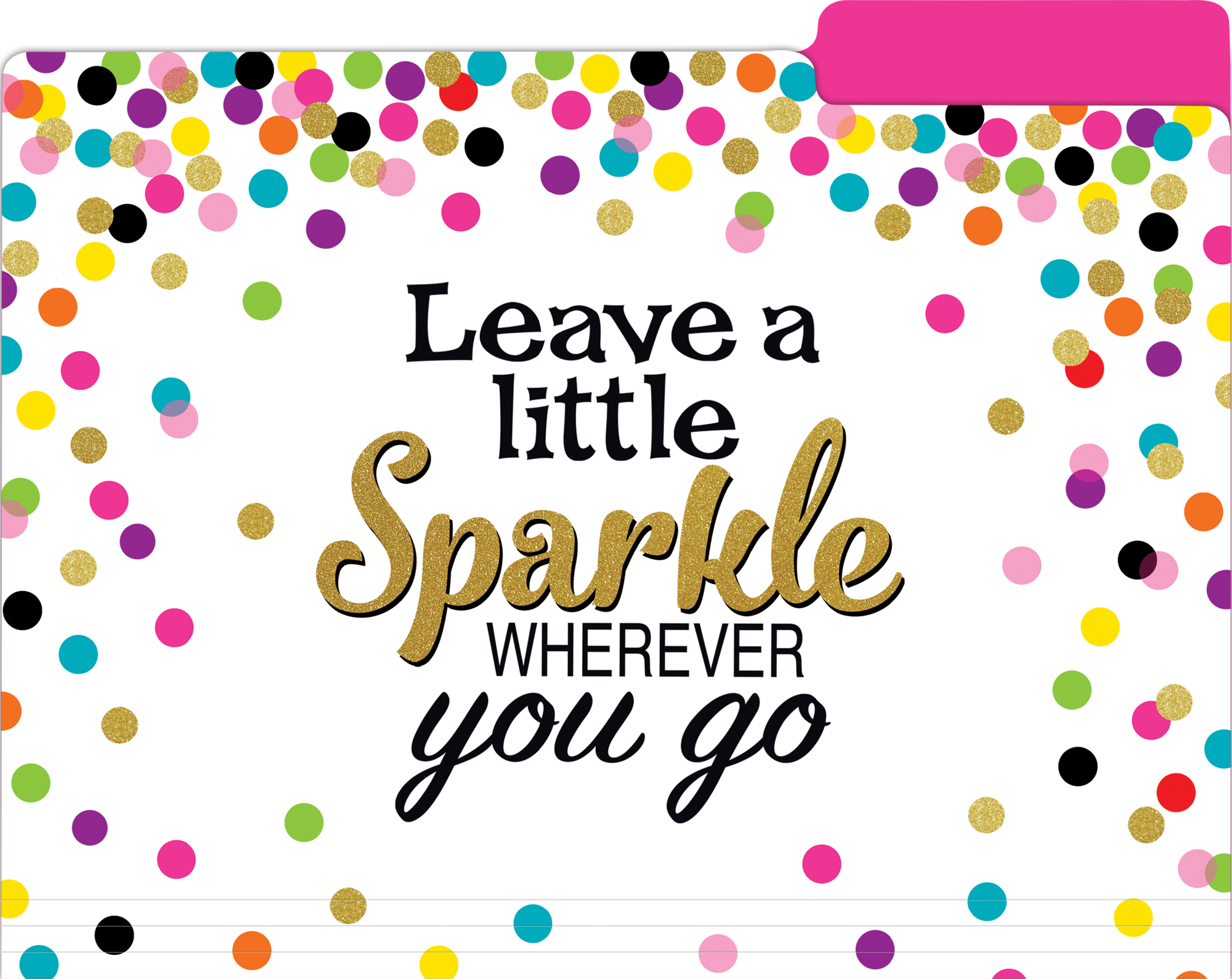 Confetti File Folders