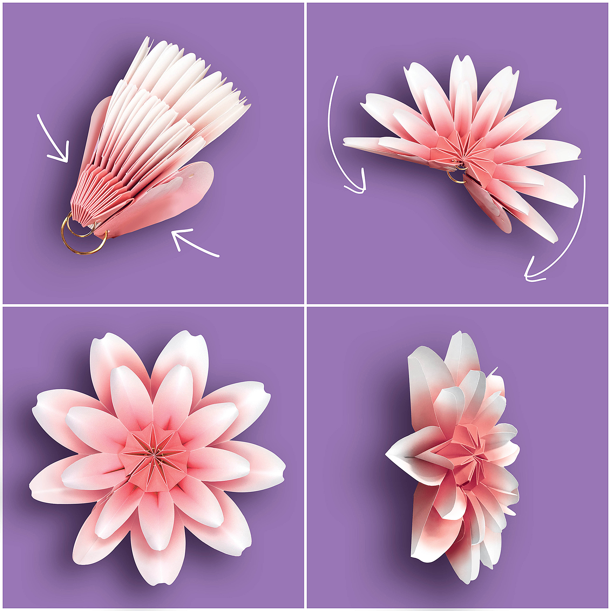 Floral Bloom Paper Flowers