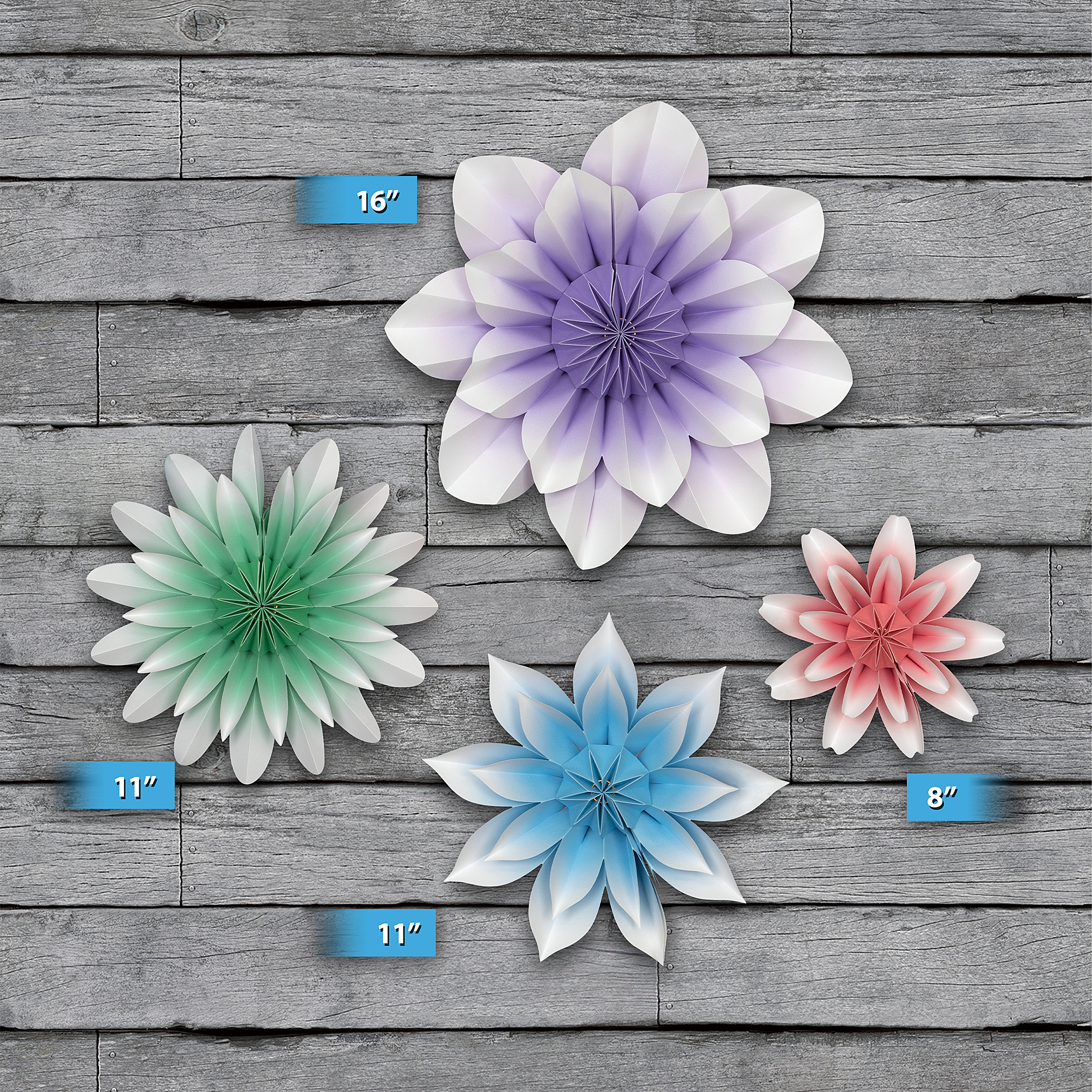 Floral Bloom Paper Flowers