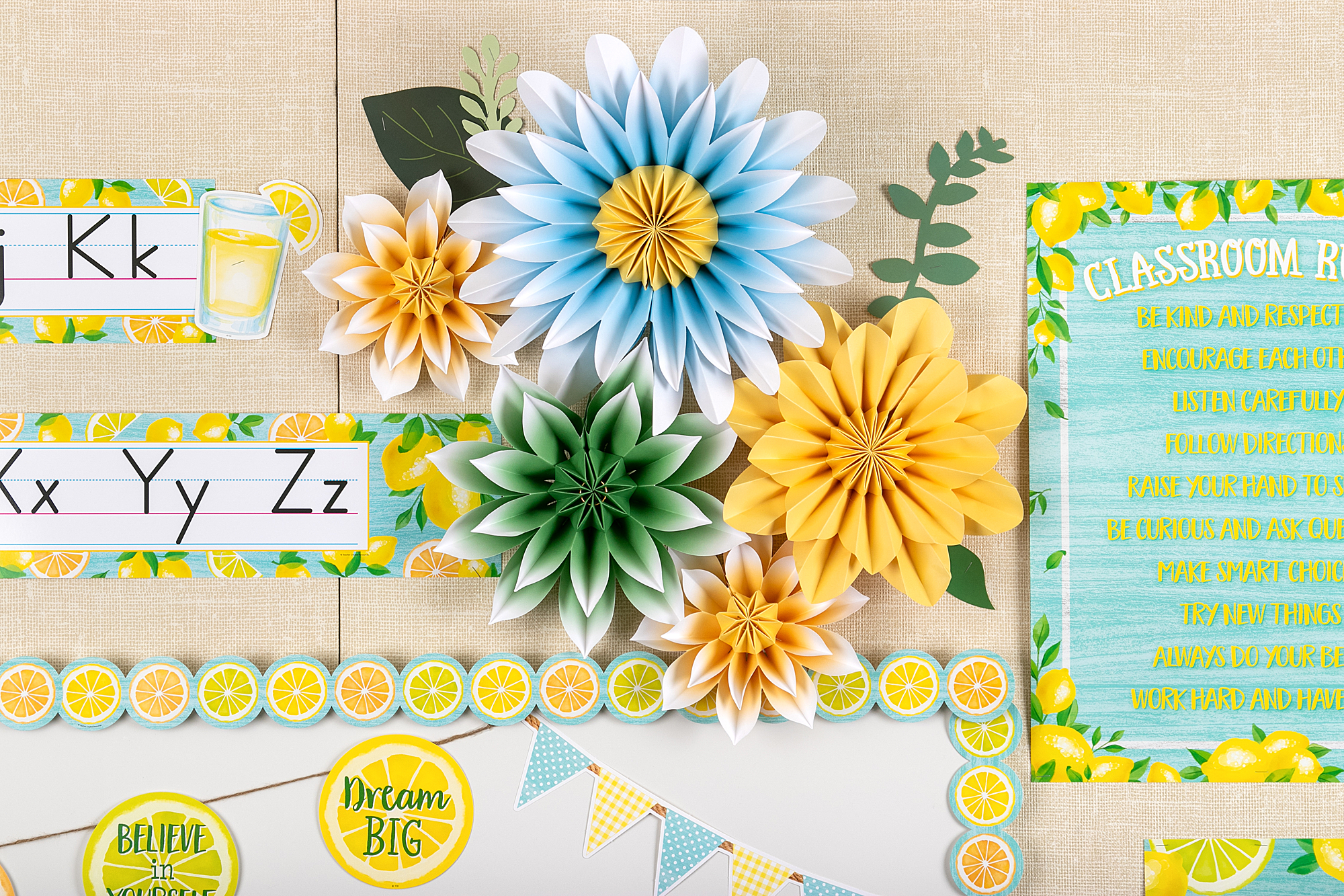 Floral Sunshine Paper Flowers