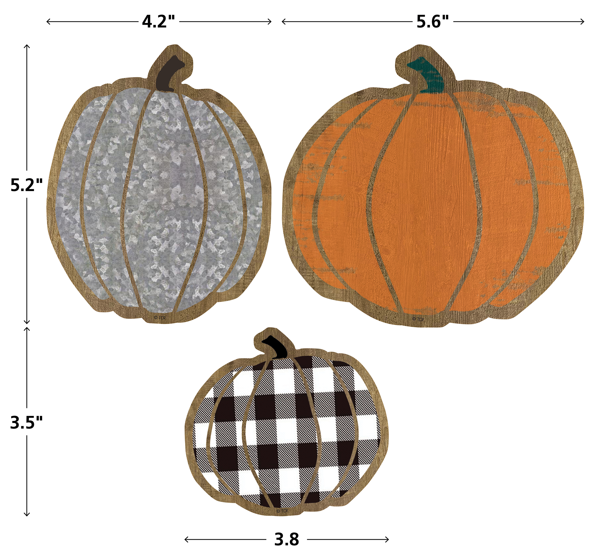 Home Sweet Classroom Pumpkins Accents - Assorted Sizes