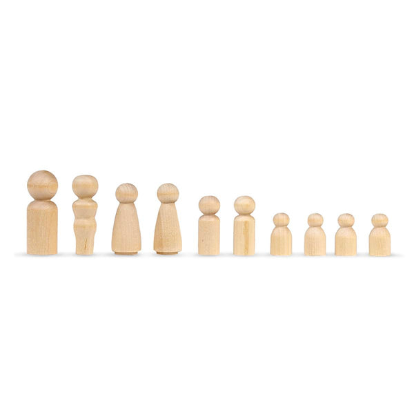 Wood People - 10 Assorted sizes