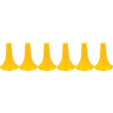 Olympia Sports CO054P Agility Cones, Yellow - Set of 6
