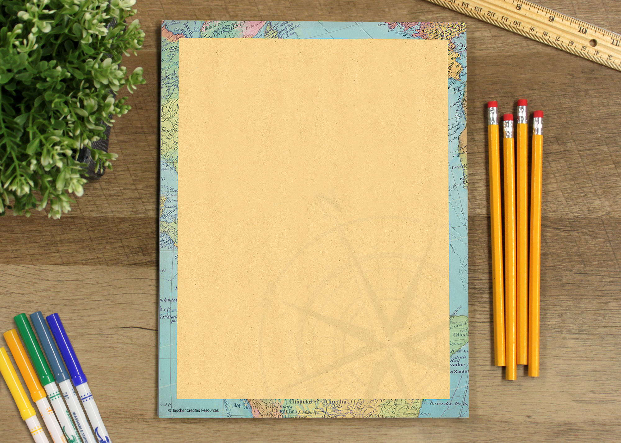 Travel the Map Computer Paper
