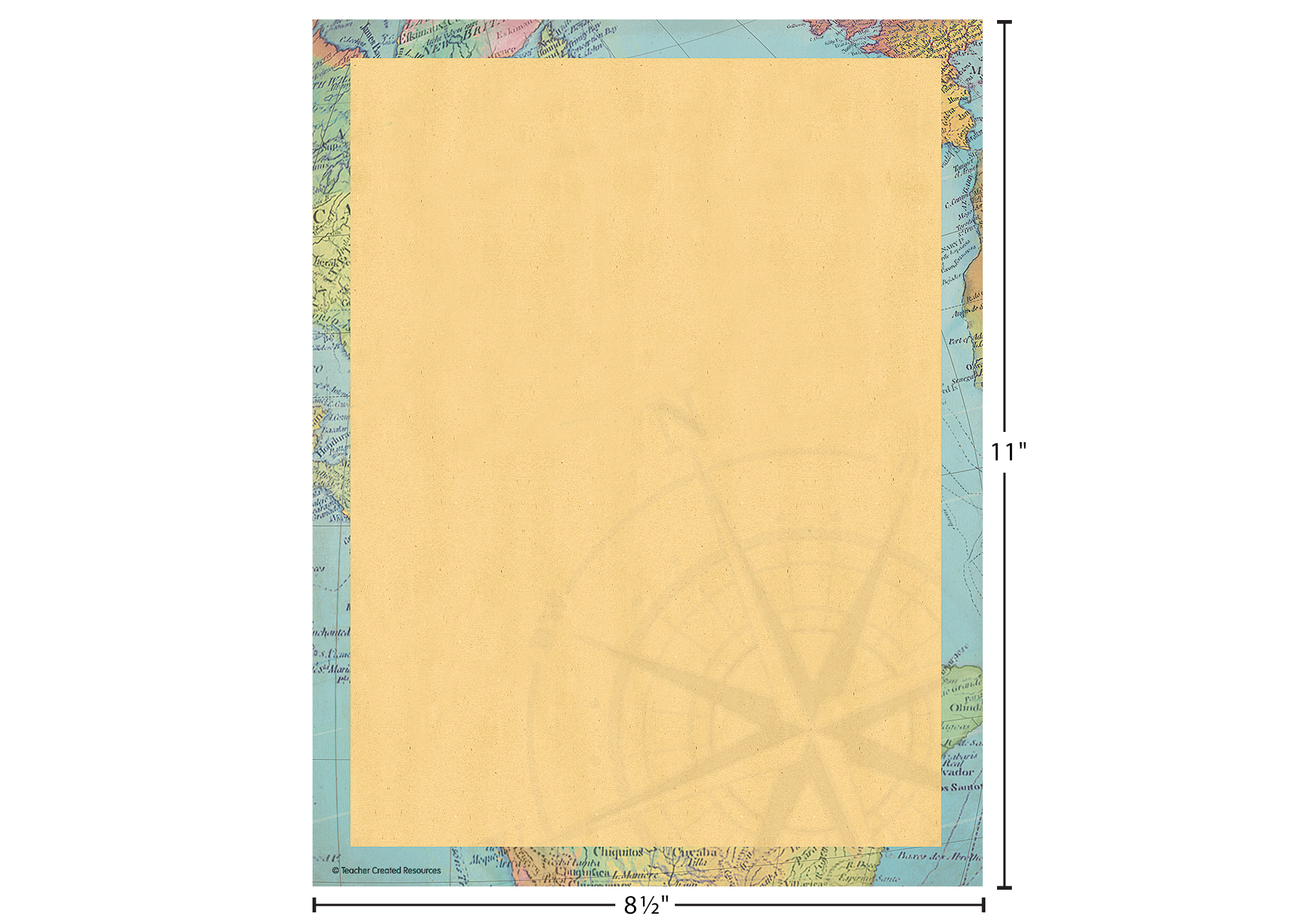 Travel the Map Computer Paper