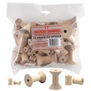 Wood Spools - 120 ct, 1/2"x5/8"