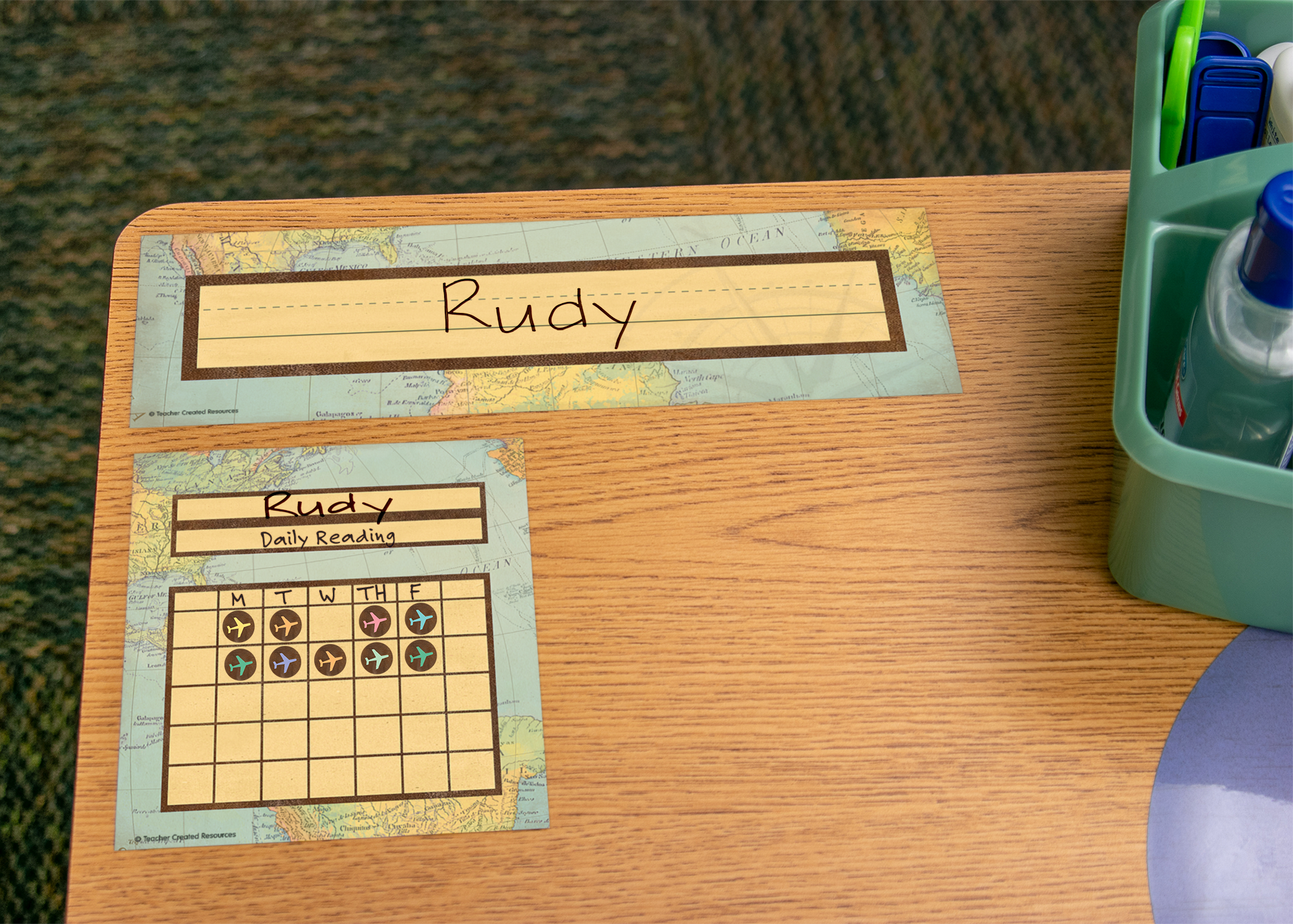Travel the Map Flat Name Plates