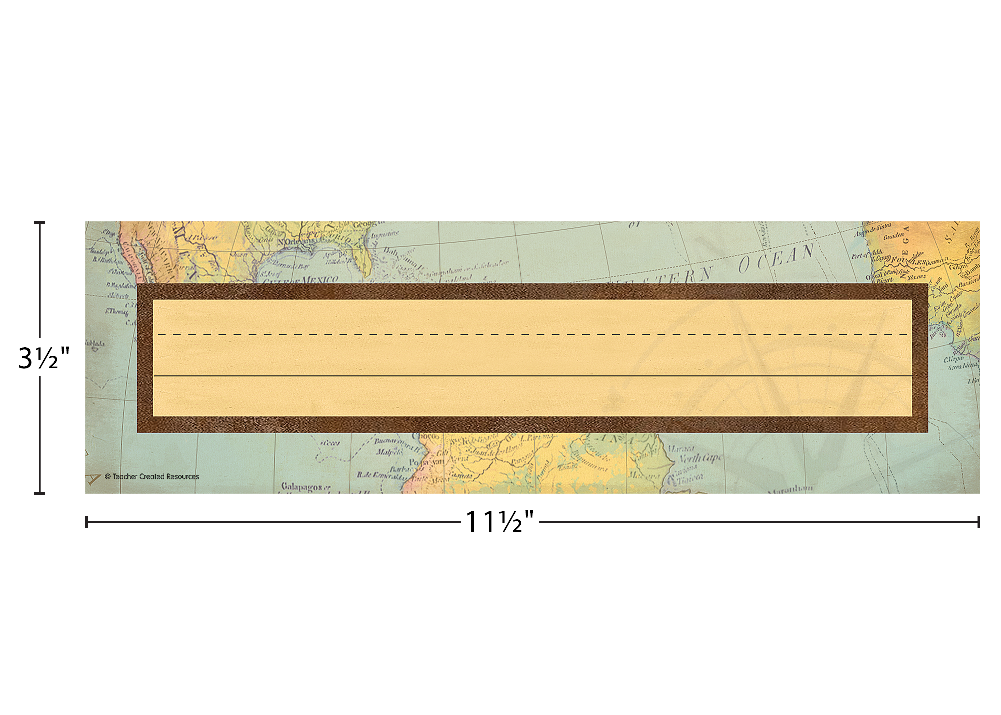 Travel the Map Flat Name Plates
