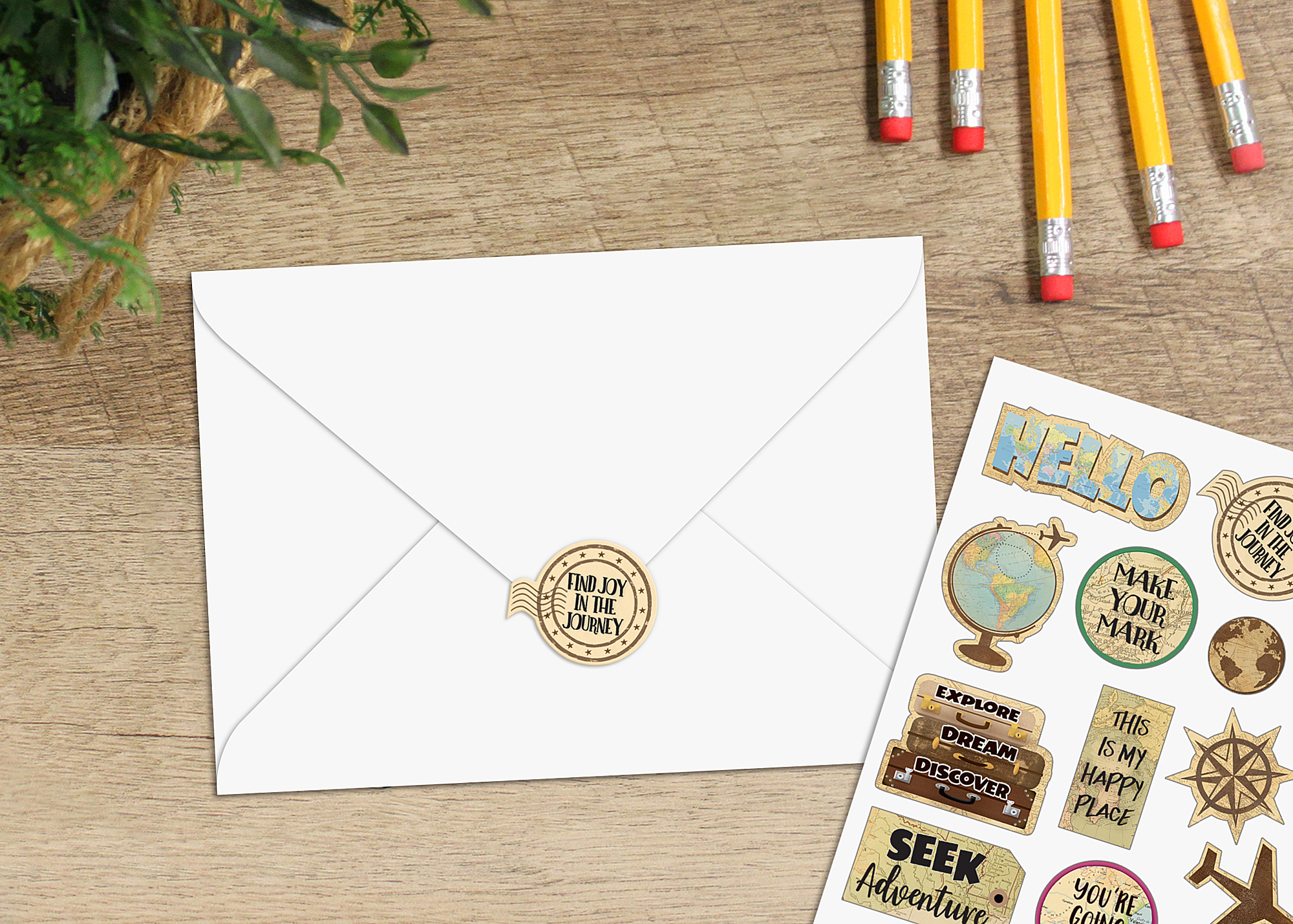 Travel the Map Stickers