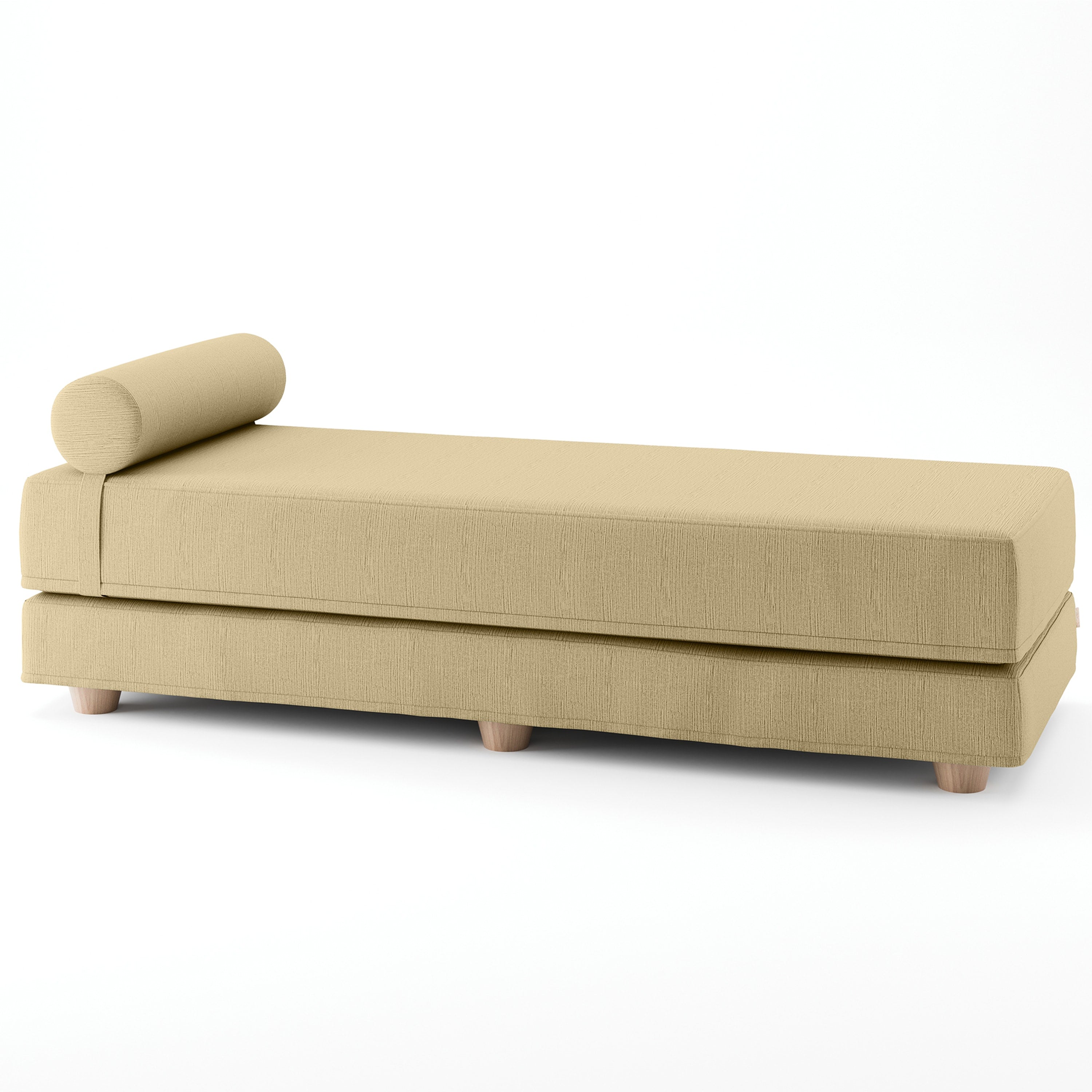 Jaxx Alon Daybed | Fold-Out Sleeper | Queen-Size Mattress - Camel