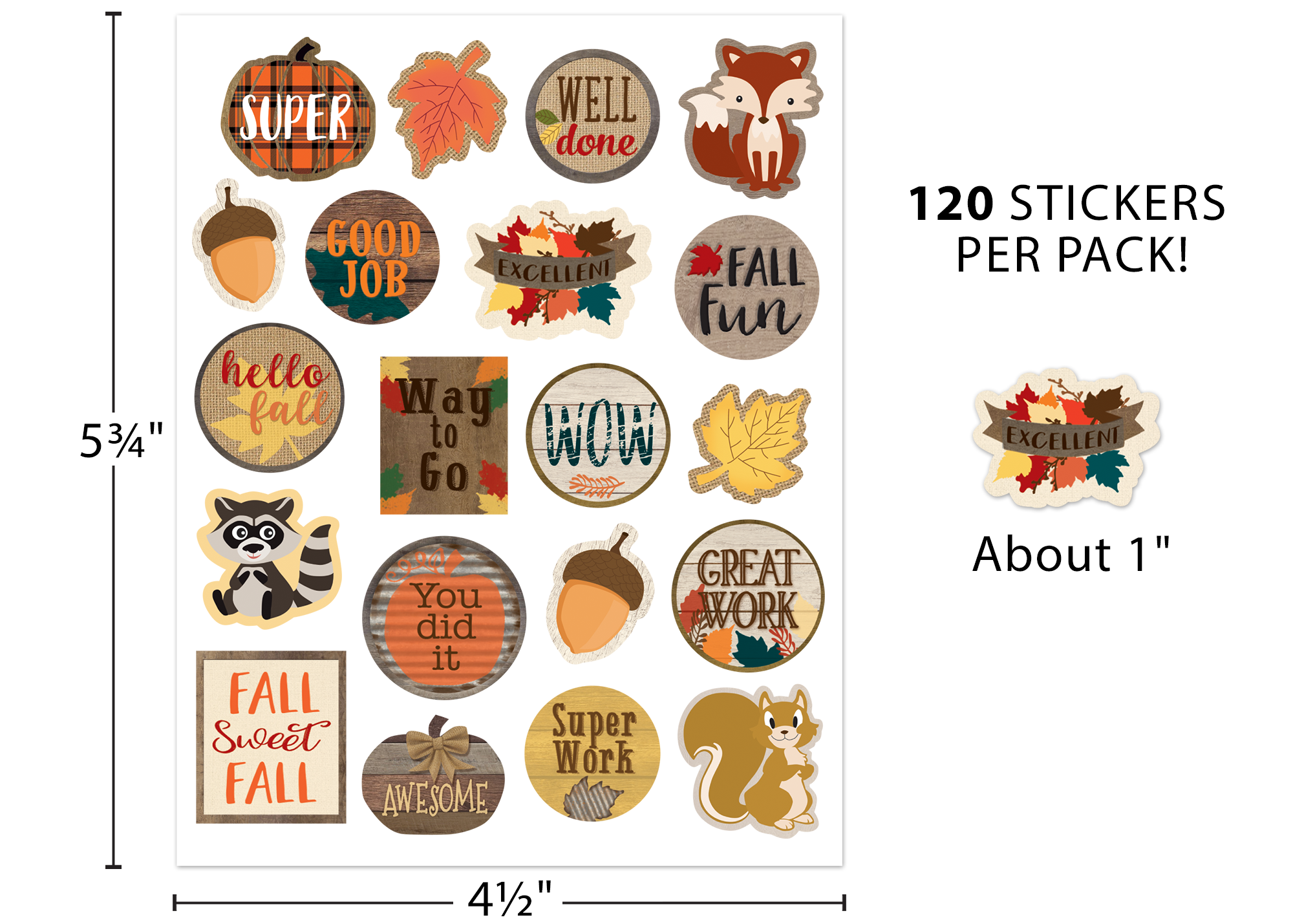 Home Sweet Classroom Fall Stickers