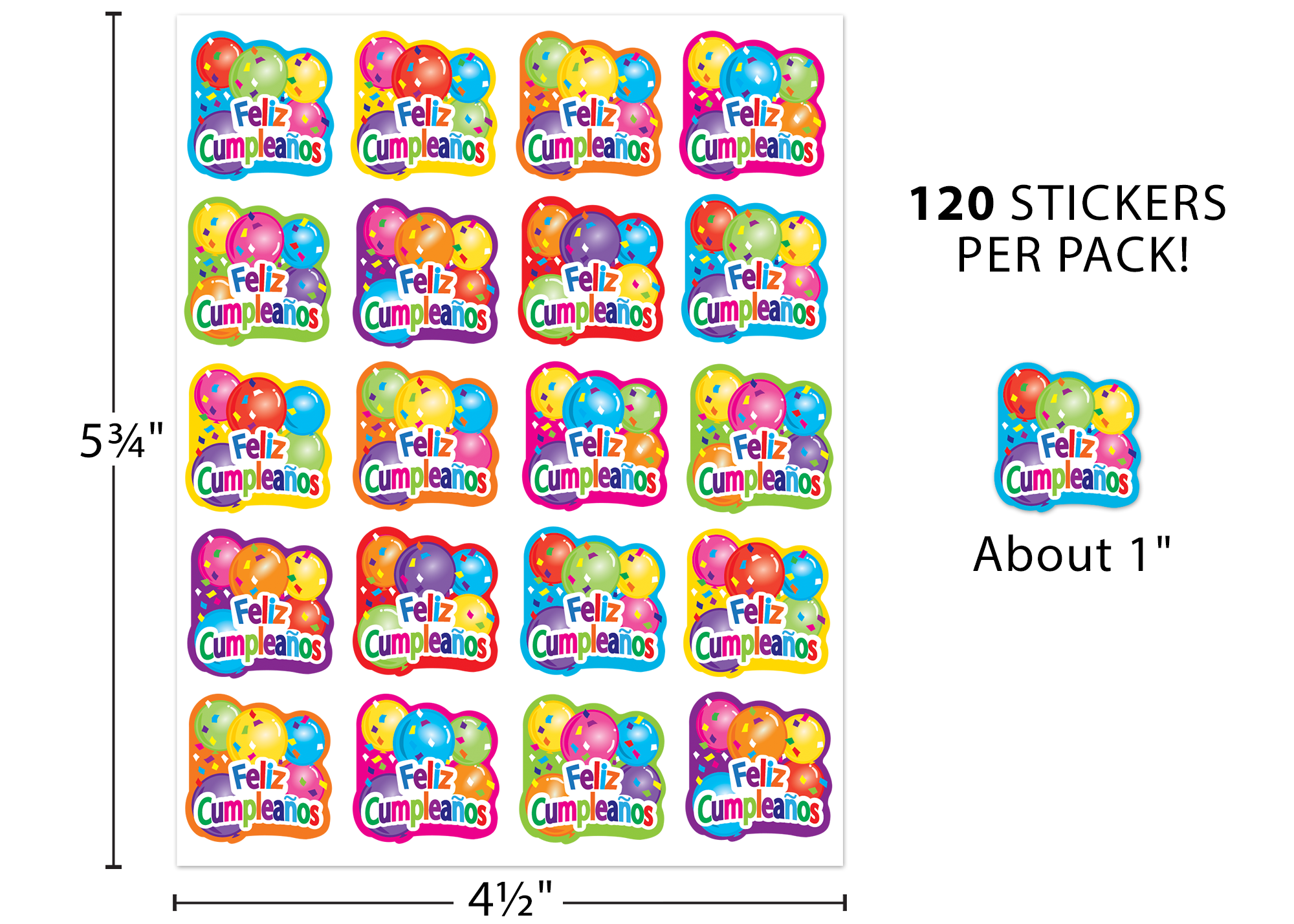 Feliz Cumpleaños Stickers