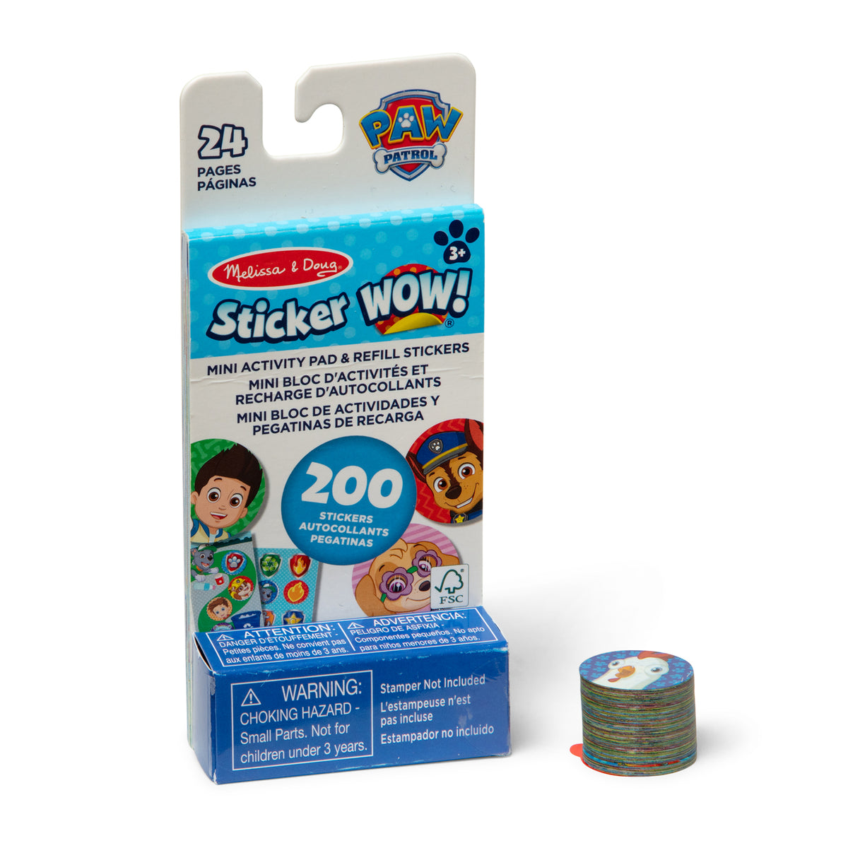 PAW PATROL STICKER WOW ACTIVITY PAD