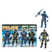 Plastic Police Warriors - 12 Pieces