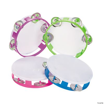 Plastic Tambourine - 12 Pieces