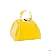 Yellow School Cowbells - 12 Pieces