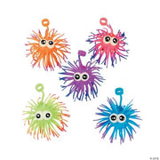 Two Tone Urchin Ball Yo Yo With Eyes - 12 Pieces
