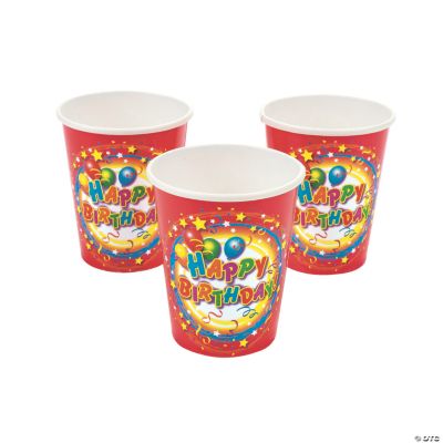 Happy Birthday Paper Cup - 250 Pieces